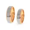 IDEAL 1 KÖVES VÖRÖS ÉS FEHÉR ARANY KARIKAGYŰRŰPÁR