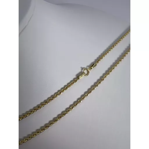 ISANA 14K Sárga Arany Nyaklánc 45cm + kereszt medállal