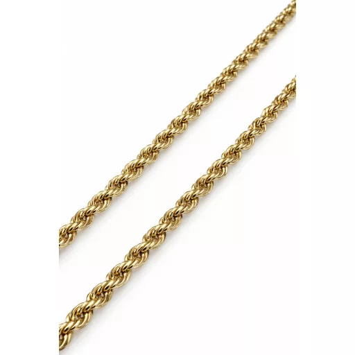 MELIO 14K Sárga Arany Nyaklánc 45cm + Tűzzománc VIRÁG medállal