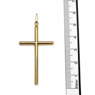 FIRA 14 Karátos Arany Kereszt Medál 6x3cm