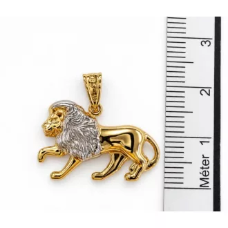 NALA 14K Arany KÉT SZíNŰ OROSZLÁN Medál
