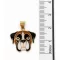 BRUNO 14K ARANY TŰZZOMÁNC BOXER MEDÁL