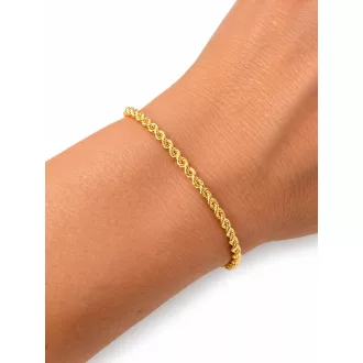 XÉNIA 14K Sárga Arany Karlánc 19,5cm