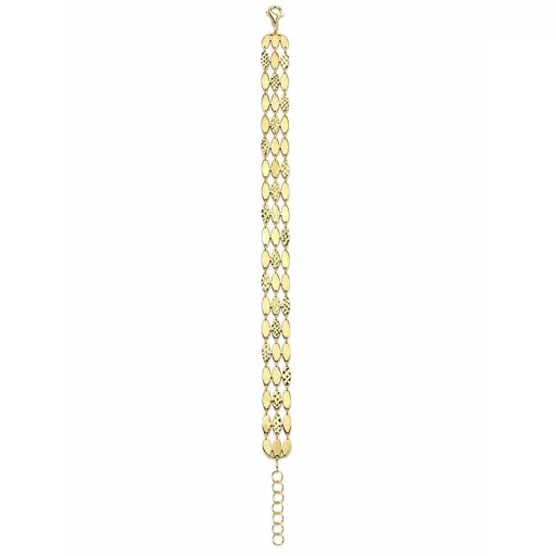 KíRA NŐI KARLÁNC 14K SÁRGA ARANY 17-18,5cm ÁLLíTHATÓ