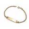 ANGYAL 14K Sárga Arany BÉBI GRAVÍROZHATÓ Karlánc 14cm