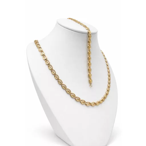 SELENA 14K arany nyaklánc 45cm karlánc 19,5cm