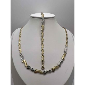 Aurie 14K arany nyaklánc 45 cm karlánc 19 cm
