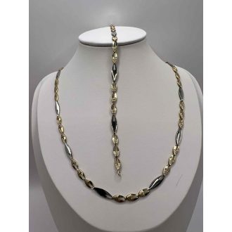 Livvy 14K arany nyaklánc 50 cm karlánc 20 cm