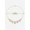 Liliána 14K Sárga Arany Nyakék szett Nyaklánc:45cm Karlánc:19cm