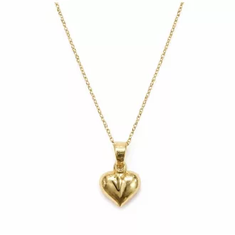 LIORA 14K sárga Arany Nyaklánc 45cm szivecske medállal