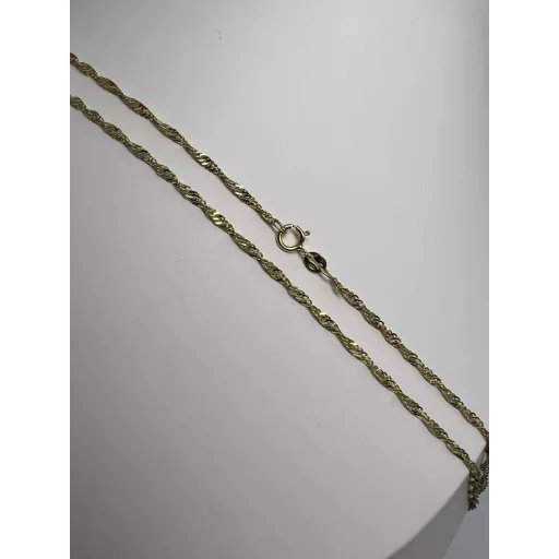 EILA 14K sárga Arany Nyaklánc 45 cm + GRAVÍROZHATÓ SZÍV medállal