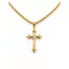 CELESTIA 14K sárga Arany Nyaklánc 45 cm + PUFI FESZÍTETT KERESZT MEDÁLLAL