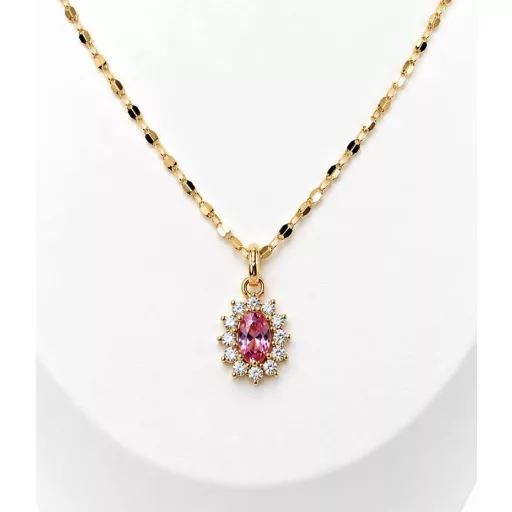 VIOLA 14K Sárga Arany Nyaklánc szett 45 cm + KÖVES MEDÁL