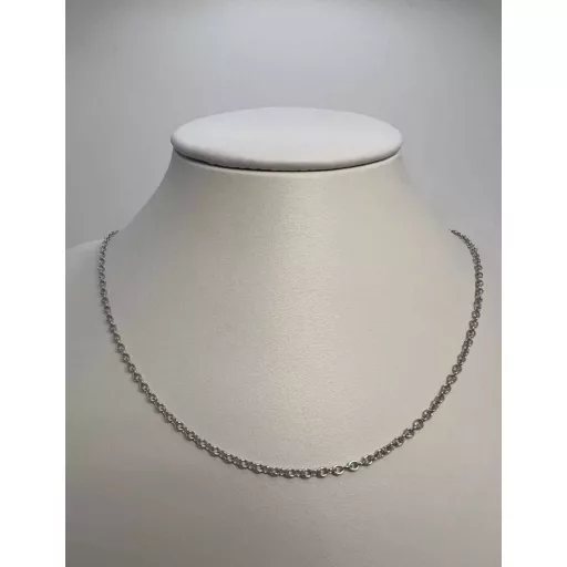 NIA 14K Fehér arany nyaklánc 47,5cm 