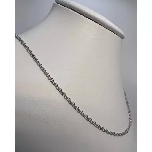 NIA 14K Fehér arany nyaklánc 47,5cm 