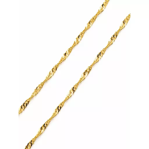 MARTINA 14K Sárga Arany Nyaklánc SZETT 45cm + KÜLÖNLEGES KERESZT medállal