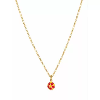 MESSZI 14K Sárga Arany Nyaklánc 50cm + LABDA medállal
