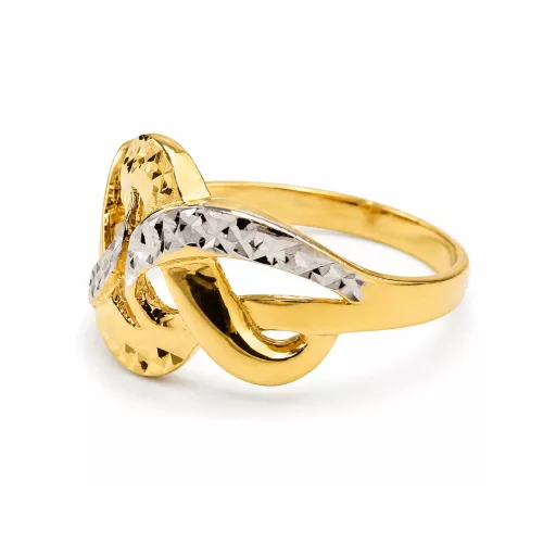 ARABELLA 14K SÁRGA ÉS FEHÉR ARANY GYŰRŰ M:57