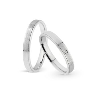   IDEAL EXCLUSIVE 1 DB CIRKÓNIA  KÖVES FEHÉR ARANY KARIKAGYŰRŰPÁR ID11141