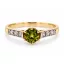 IDEAL PERIDOT DRÁGAKÖVES ELJEGYZÉSI GYŰRŰ M:53