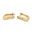 FRÈZIA 14K SÁRGA ARANY FÜLBEVALÓ 1,5cm HOSSZÚ