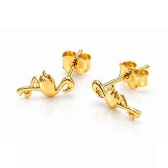 SZILVI 14K SÁRGA ARANY BEDUGÓS FÜLBEVALÓ 