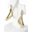 NOX 14K SÁRGA ARANY HÁROMSZÖG KISSÉ CSAVART FÜLBEVALÓ 3x3cm