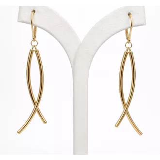 KIARA 14K SÁRGA ARANY LÓGÓS FÜLBEVALÓ 7cm