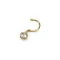 NONI 14K SÁRGA ARANY PIERCING 1cm