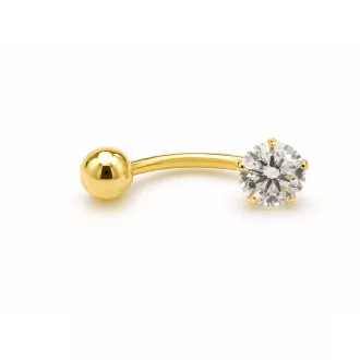 BETTI 14K sárga arany Köldök Piercing